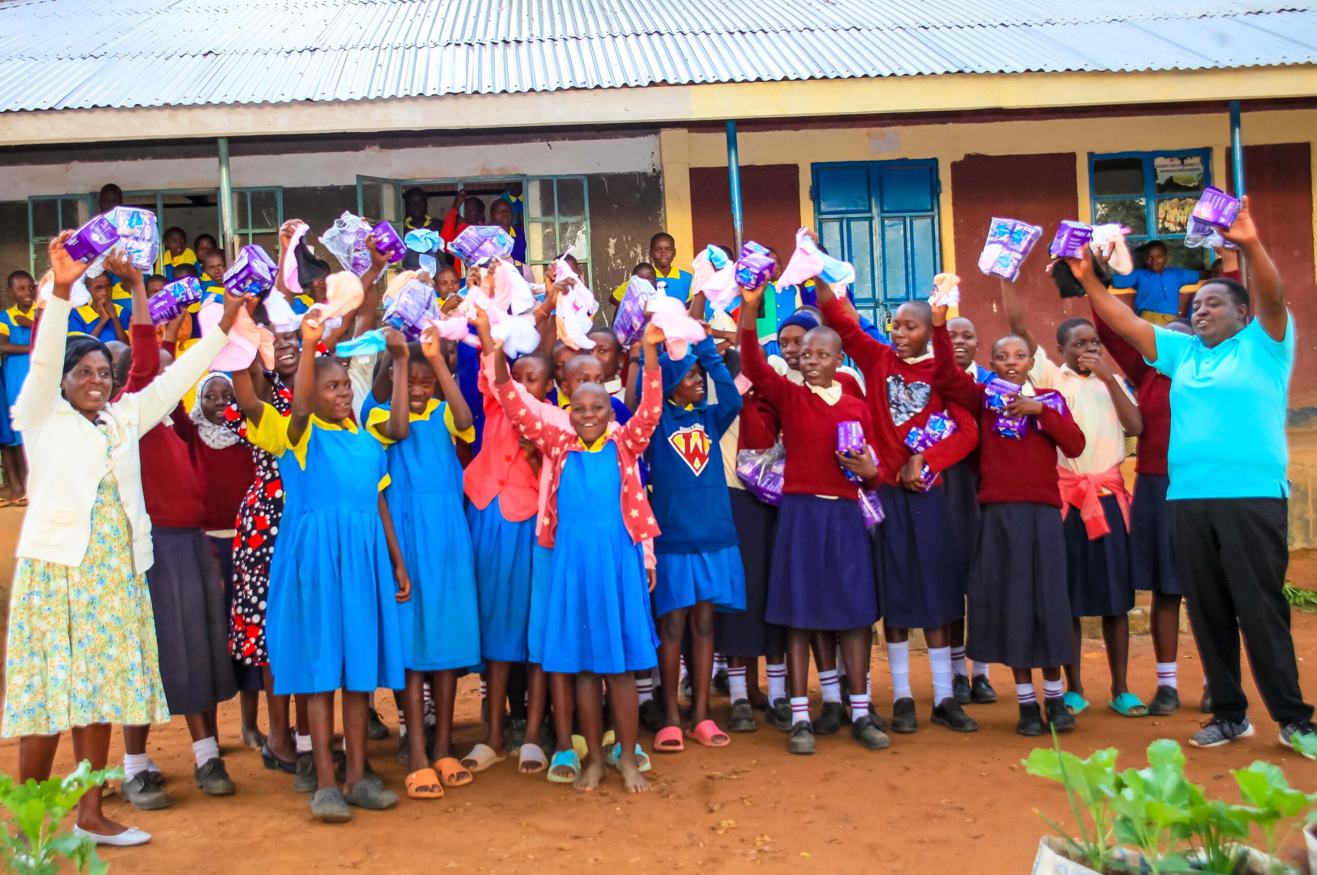 Girls confidently participating in class